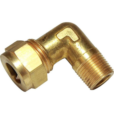 AG Brass Male Elbow Coupling 1/2" x 3/8" BSP Taper - PROTEUS MARINE STORE