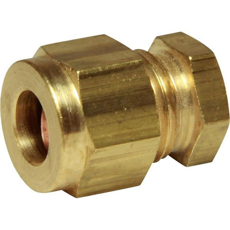 AG Brass Stop End Coupling 1/4" OD Tube - PROTEUS MARINE STORE