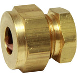 AG Brass Coupling Stop End 8mm OD Tube - PROTEUS MARINE STORE