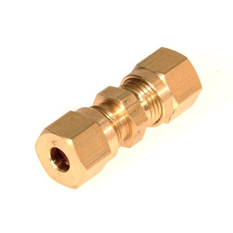 AG Brass Straight Coupling 5mm x 5mm - PROTEUS MARINE STORE