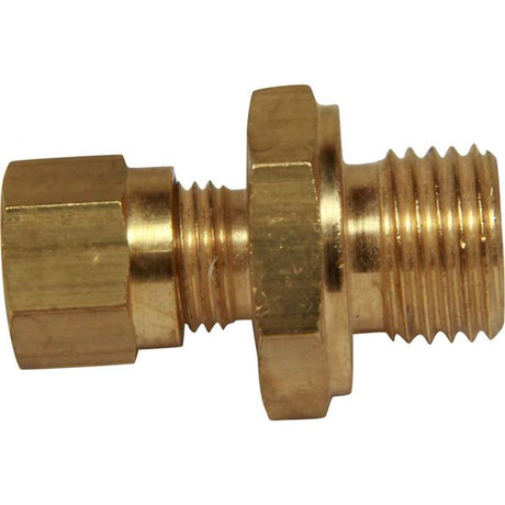 AG Brass Male Stud Coupling 5mm x 1/4" BSP - PROTEUS MARINE STORE