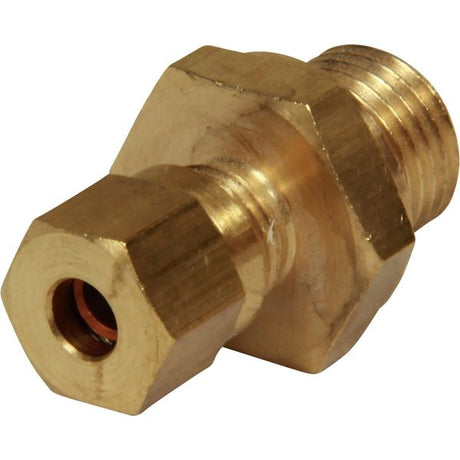 AG Brass Male Stud Coupling 5mm x 1/4" BSP - PROTEUS MARINE STORE