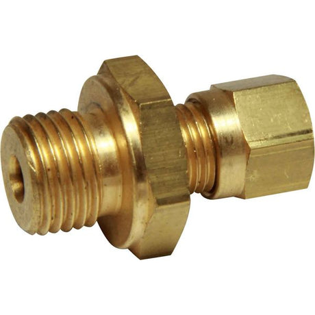 AG Brass Male Stud Coupling 6mm x 1/4" BSP - PROTEUS MARINE STORE