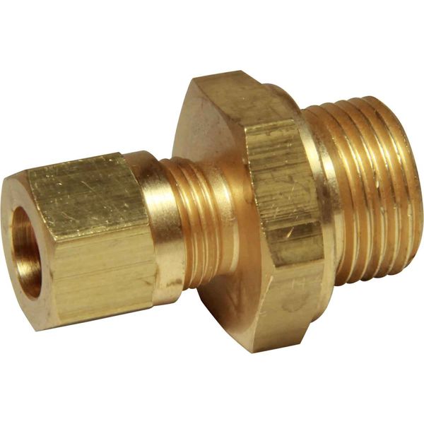 AG Brass Male Stud Coupling 8mm x 3/8" BSP - PROTEUS MARINE STORE