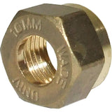 Wade Brass Coupling Nut 10mm Tube 3/8" BSP - PROTEUS MARINE STORE