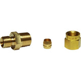 AG Brass Male Stud Coupling 4mm x 1/8" BSP Taper - PROTEUS MARINE STORE