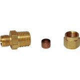 AG Brass Male Stud Coupling 6mm x 1/4" BSP Taper - PROTEUS MARINE STORE