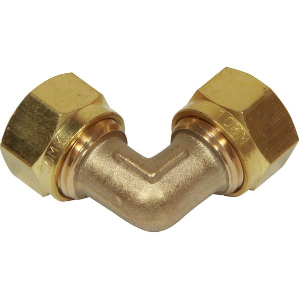 AG Brass Equal Elbow Coupling 10 x 10mm - PROTEUS MARINE STORE