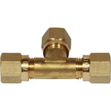 AG Brass Equal Tee Coupling 6 x 6 x 6mm - PROTEUS MARINE STORE
