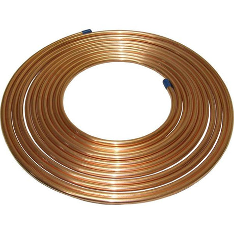 AG Copper Tubing 12mm OD x 30m Coil - PROTEUS MARINE STORE