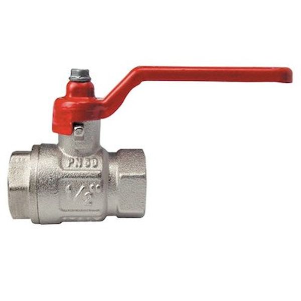 AG Brass Lever Ball Valve PN30 1-1/4" BSP Female Ports Packaged - PROTEUS MARINE STORE