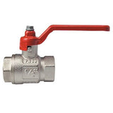 AG Brass Ideal Lever Ball Valve PN30 1-1/2" BSP Female Ports Packaged - PROTEUS MARINE STORE