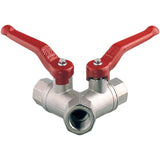 Y Ball Valve 1-1/4" x 1" x 1" BSP - PROTEUS MARINE STORE