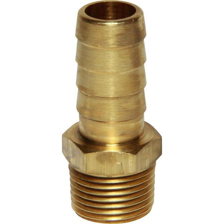 AG Brass Hose Connector 3/8" BSP Taper Male - 1/2" Hose - PROTEUS MARINE STORE