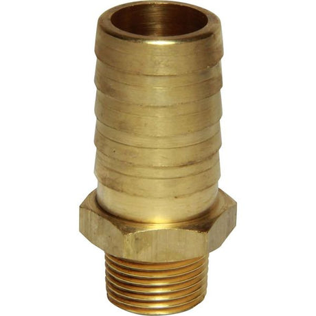 AG Brass Hose Connector 3/8" BSP Taper Male - 3/4" Hose - PROTEUS MARINE STORE