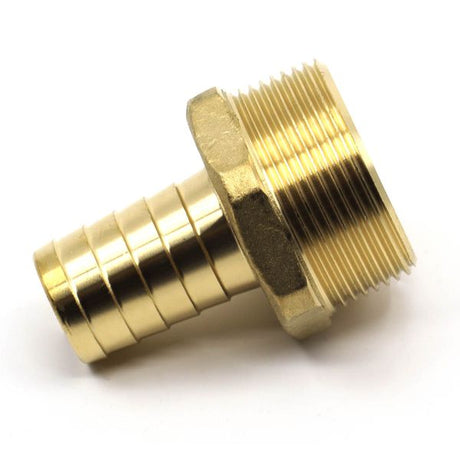 AG Brass Hose Connector 1/4" BSP Taper Male - 5/8" Hose - PROTEUS MARINE STORE