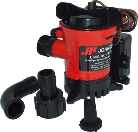 Johnson L550 Ultima Combo Automatic Bilge Pump (12V / 750 GPH / 19mm) - PROTEUS MARINE STORE