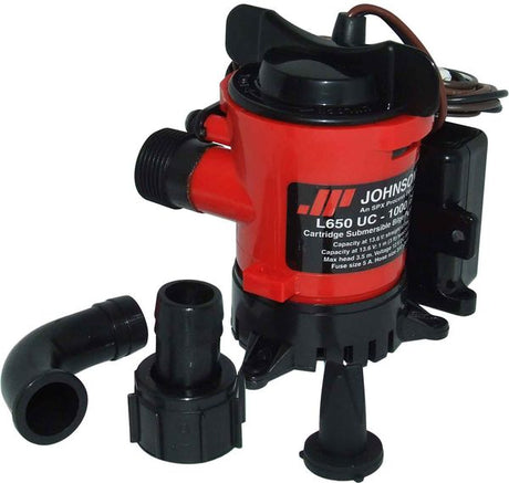 Johnson L650 Ultima Combo Automatic Bilge Pump (12V / 1000 GPH / 19mm) - PROTEUS MARINE STORE