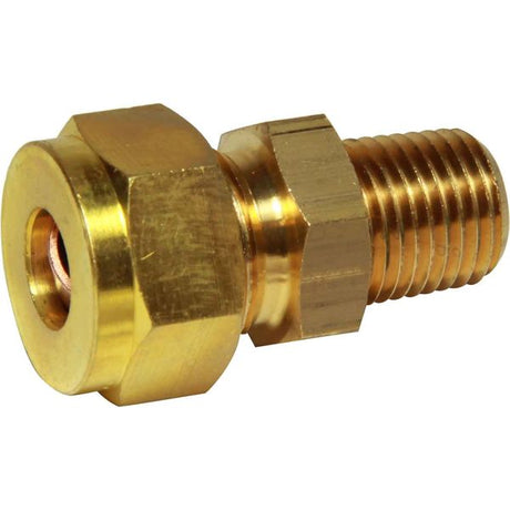 Wade Male Stud Coupling 3/8" x 1/4" NPT - PROTEUS MARINE STORE