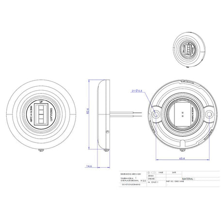 Osculati Sea-Dog LED Navigation Light - Stern 135�? - PROTEUS MARINE STORE