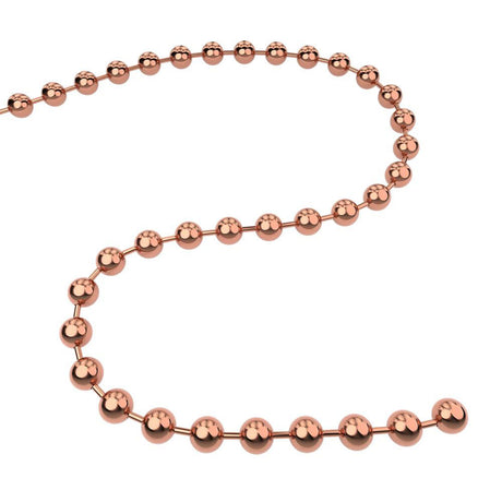 Q-Link Brand Bead Chain Copper 30'' for Pendants - PROTEUS MARINE STORE
