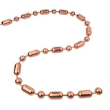 Q-Link Brand Bead-Bar Chain Copper 30'' for Pendants - PROTEUS MARINE STORE