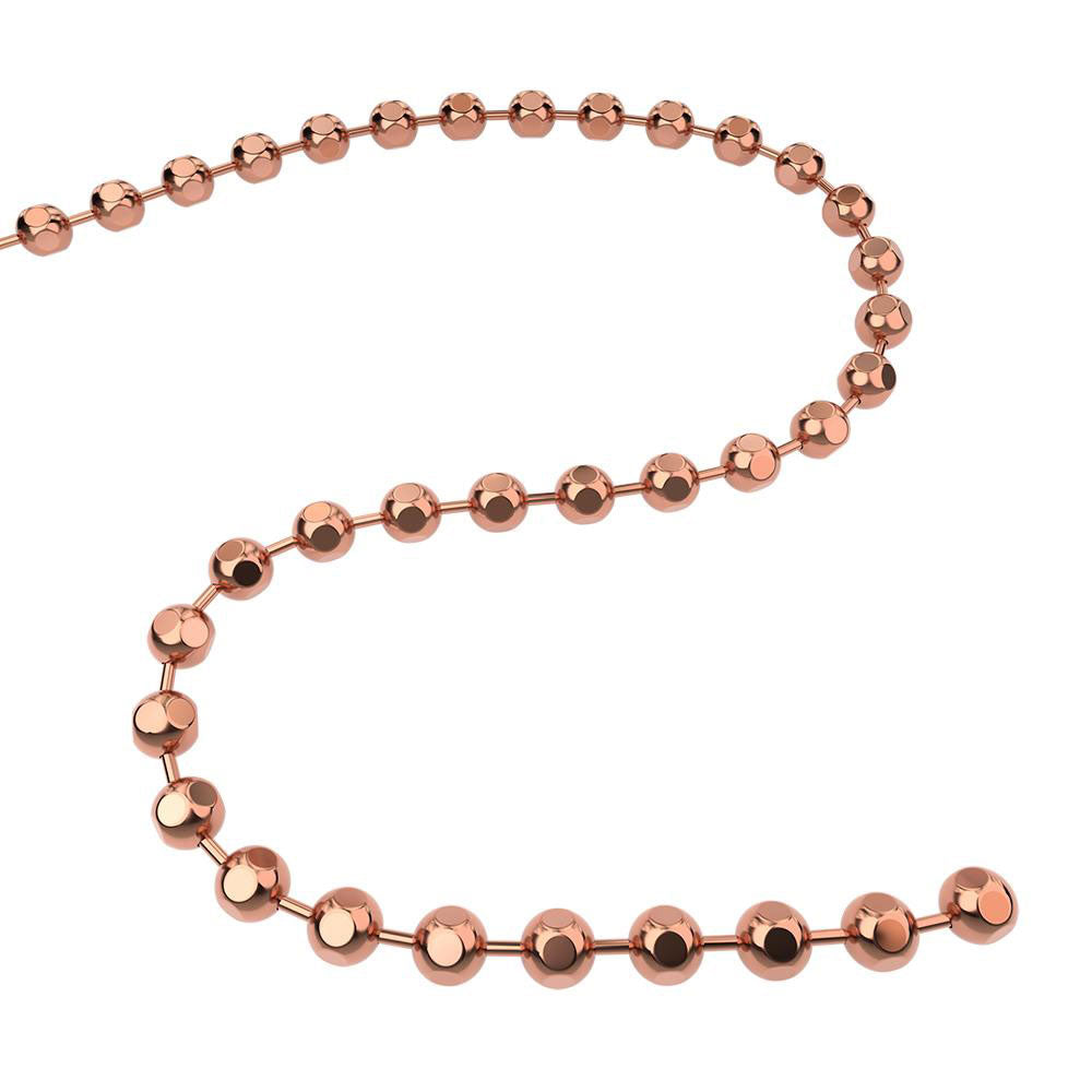 Q-Link Brand Faceted Chain Copper 30'' for Pendants - PROTEUS MARINE STORE