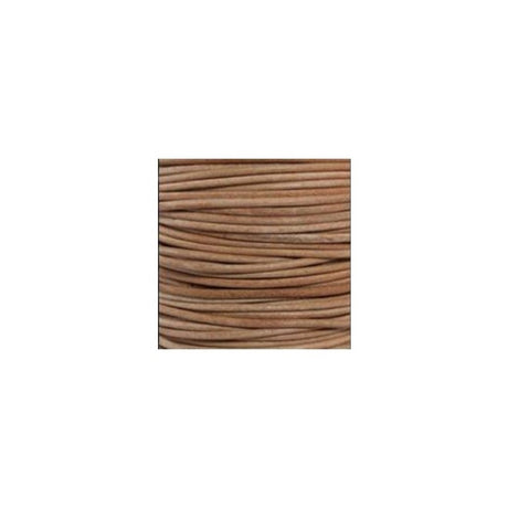 Q-Link Leather Cord - Round Style Natural - PROTEUS MARINE STORE