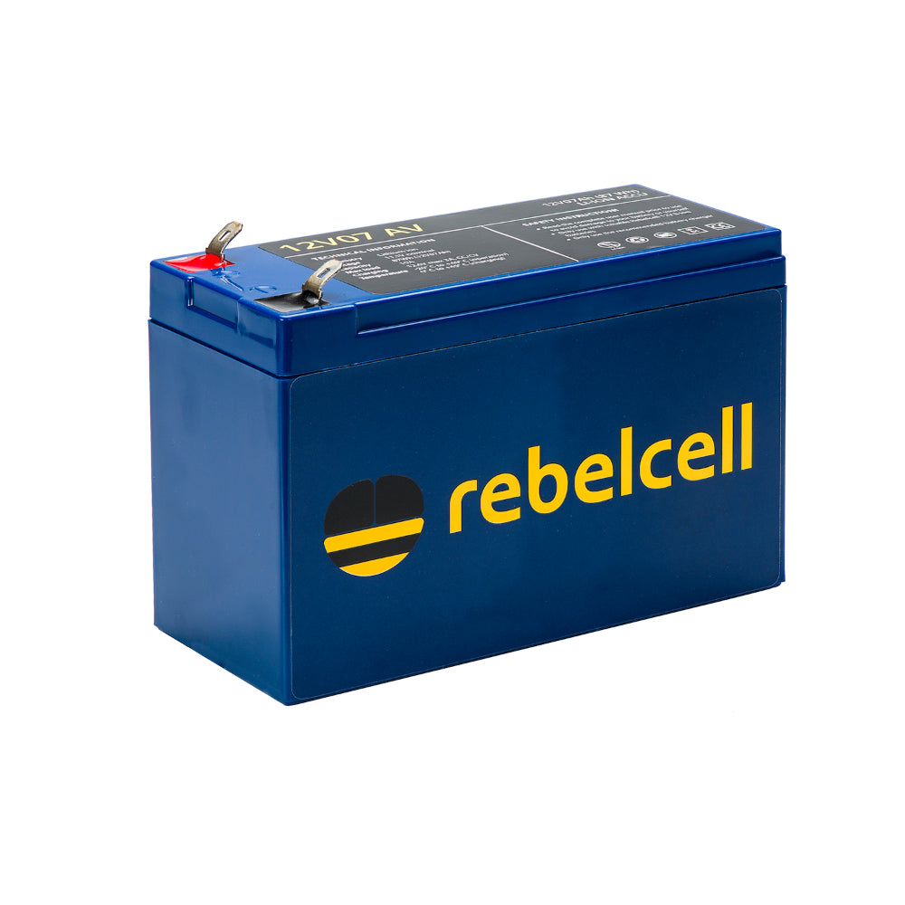 Rebelcell 12V07 AV Li-ion Battery - 12V 7A 87Wh - PROTEUS MARINE STORE