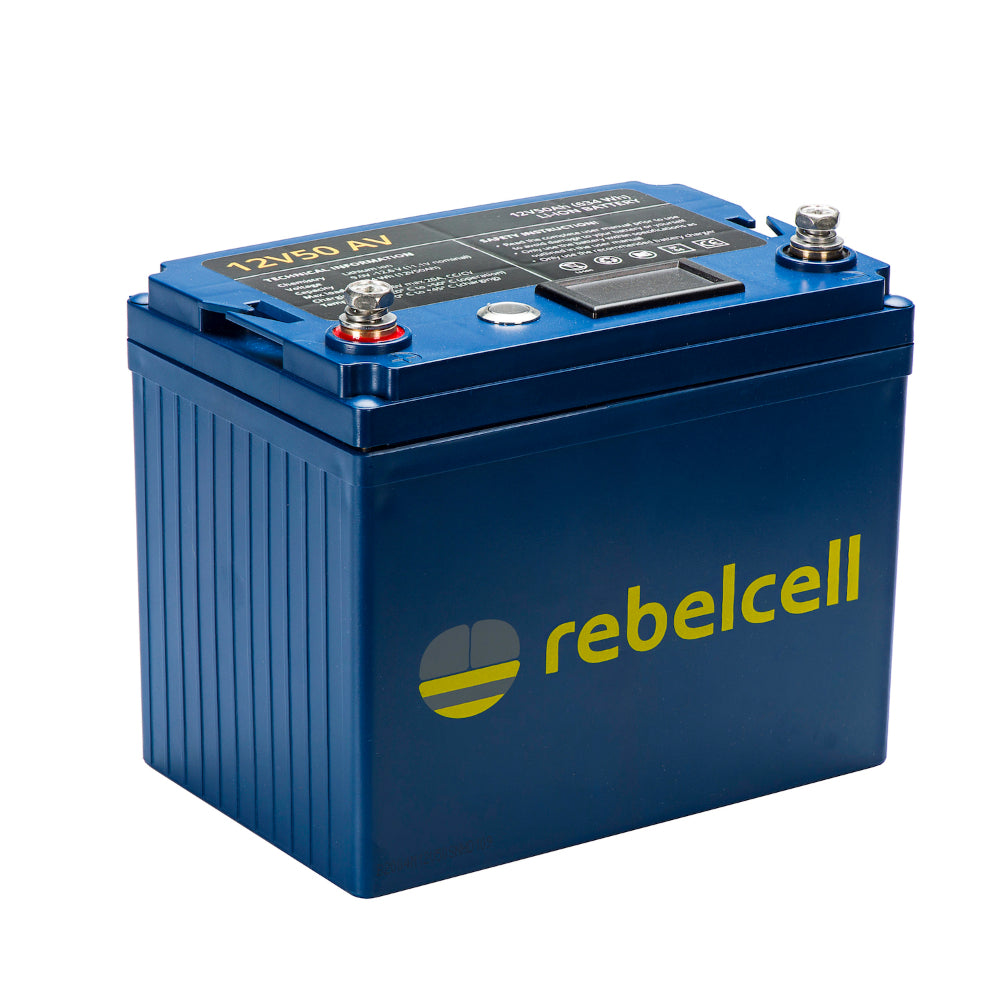 Rebelcell 12V50 AV Li-ion Battery -12V 50A 632Wh - PROTEUS MARINE STORE