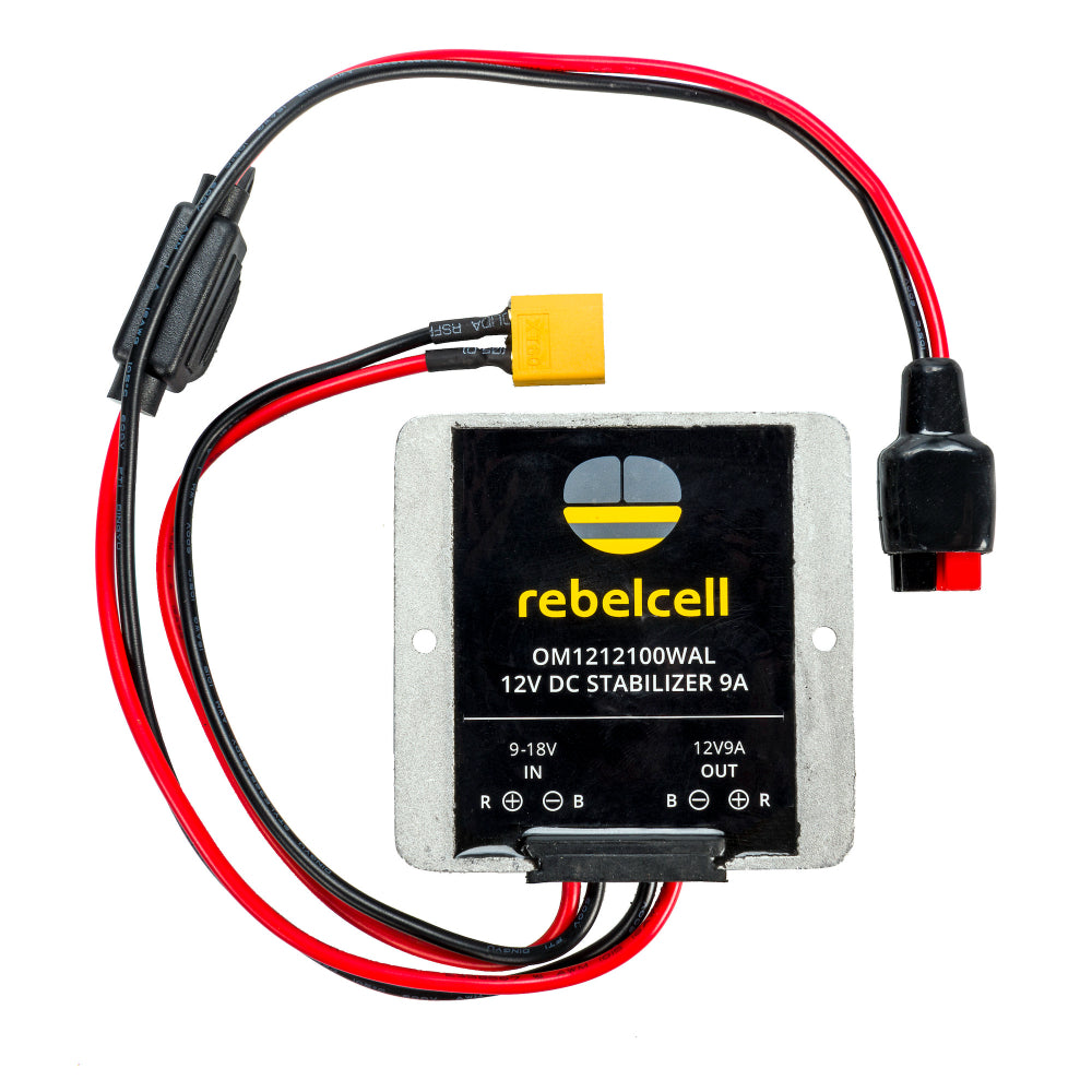 Rebelcell 12V DC Stabiliser - 9A - PROTEUS MARINE STORE