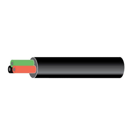 Oceanflex 3 Core Tinned Cable 21/0.30 1.5mm2 100m Black - PROTEUS MARINE STORE