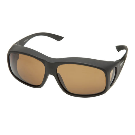 Snowbee Prestige Over-Spec Sunglasses - Black / Amber - PROTEUS MARINE STORE