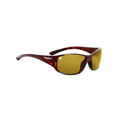 Snowbee Spectre Wrap Full Frame Sunglasses - Tortoiseshell-Yellow Lens - PROTEUS MARINE STORE