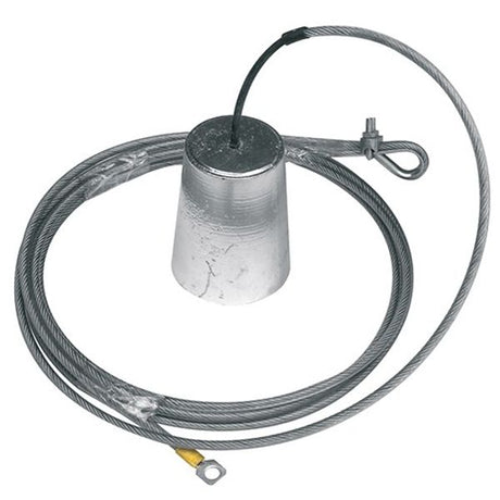 AG Zinc Hanging Anode 2.2kg with 4.0m Cable - PROTEUS MARINE STORE