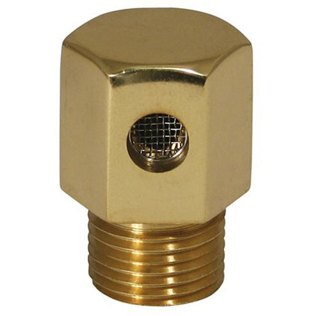 AG Polished Brass Hex Tank Vent 1/2" BSP - PROTEUS MARINE STORE