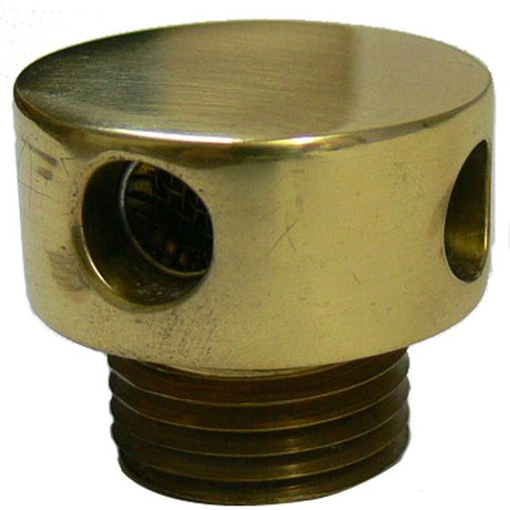 AG Round Polished Brass Tank Vent 1/2" BSP - PROTEUS MARINE STORE