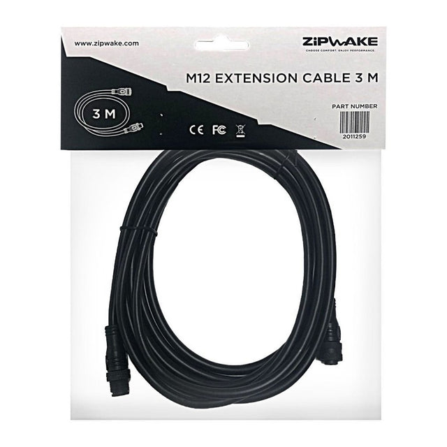 Zipwake M12 5-Pin Extension Cable - 3 m - PROTEUS MARINE STORE
