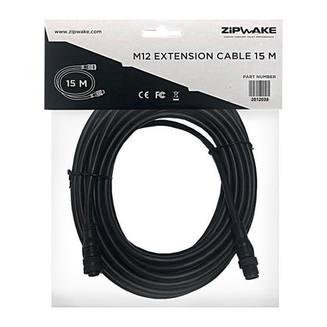 Zipwake M12 5-Pin Extension Cable - 15 m - PROTEUS MARINE STORE
