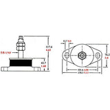 R&D Engine Compression Mount 145-227kg - PROTEUS MARINE STORE