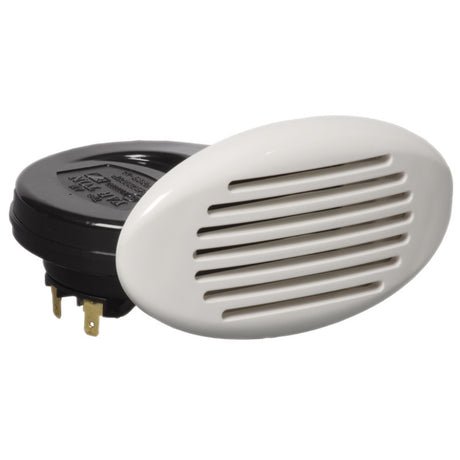Osculati White Flush-Mount Horn with Spiral Amplifier - 112dB - PROTEUS MARINE STORE
