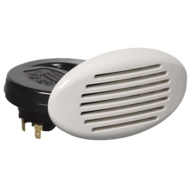 Osculati White Flush-Mount Horn with Spiral Amplifier - 112dB - PROTEUS MARINE STORE