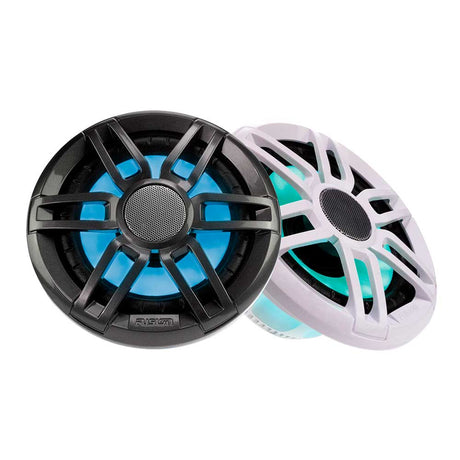 Fusion XS-FL77SPGW 7.7" RGB LED Marine Speakers 240W - Sports Grey - PROTEUS MARINE STORE