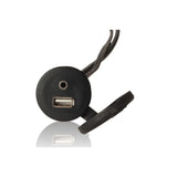 Fusion MS-CBUSB3.5 Panel Mount USB & 3.5mm Auxillay Input Connector - PROTEUS MARINE STORE