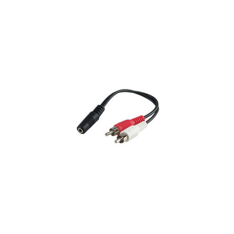 Fusion MS-CBAUX 3.5mm Female Auxillary to 2 x RCA Male Cable - PROTEUS MARINE STORE