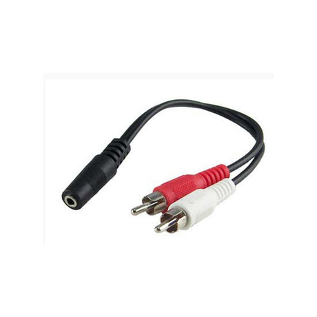Fusion MS-CBAUX 3.5mm Female Auxillary to 2 x RCA Male Cable - PROTEUS MARINE STORE