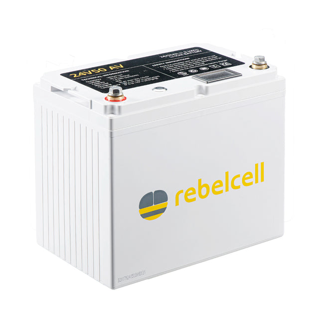Rebelcell 24V50 Li-ion Battery - 24V 50A 1.25kWh - PROTEUS MARINE STORE