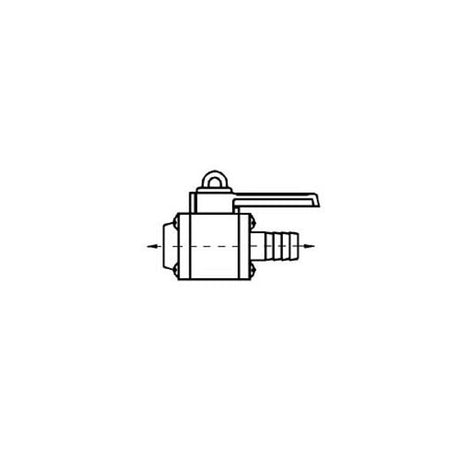 Forespar Valve 3/4" BSP Female - 3/4" Hose Tail - PROTEUS MARINE STORE