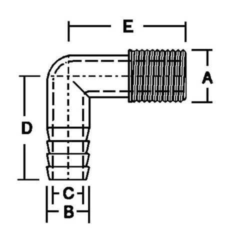 Forespar Union R/A 1-1/2" BSP Male - 1-1/2" Hose - PROTEUS MARINE STORE