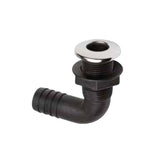Can Plastic Skin Fitting 90 Degree with SS Cover 1" Hose - PROTEUS MARINE STORE